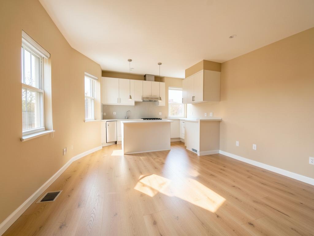 Clean vacant apartment prepared for rent or sale